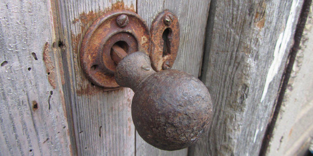 Antique Lock And Door Knob