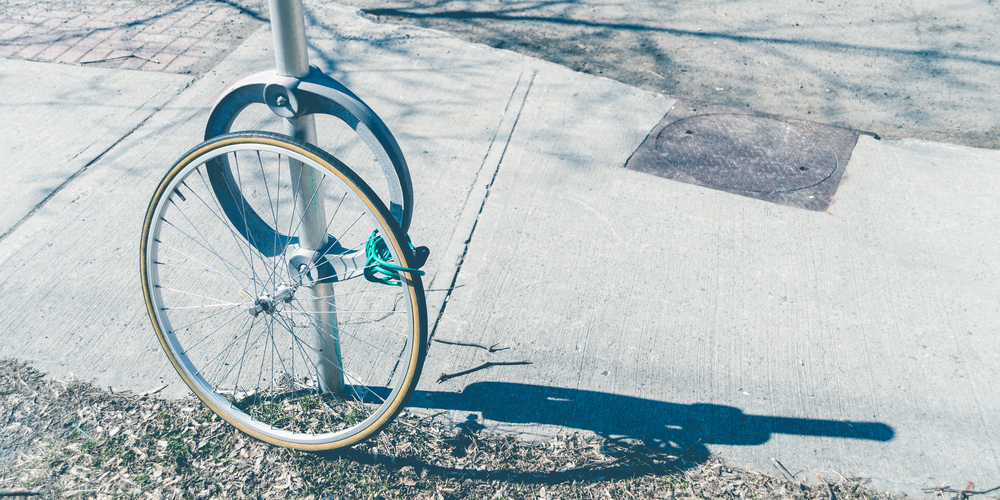 Ignorare il lucchetto della bici